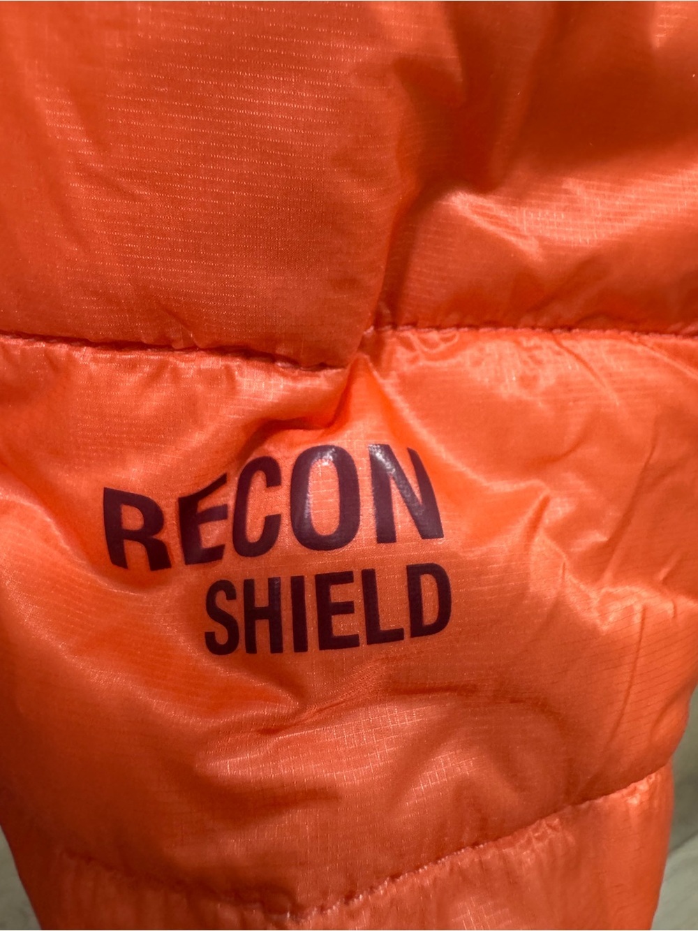Rafe Maroon and Peach Hooded Insulated Pullover Jacket - Picture 8 of 8